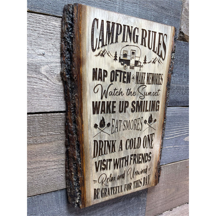 Camping Rules Sign