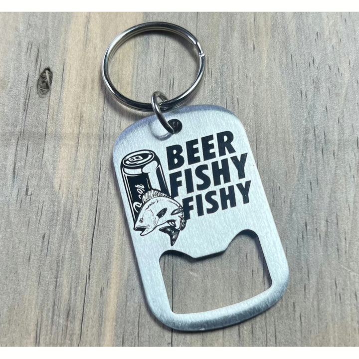 Beer Fishy Fishy Bottle Opener Keychain